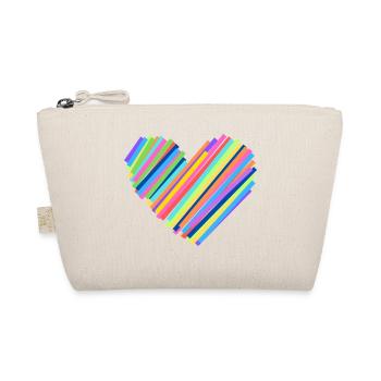 Colorful Heartbeat - Organic Pouch - nature - Front