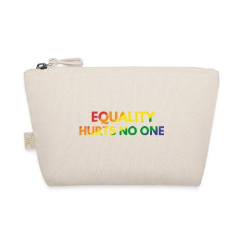 Equality Hurts No One in Rainbow Colors - Organic Pouch - nature - Front