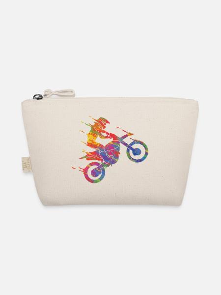 Motocross Colorful Paint Graphic Hommes Femmes & Enfants - Trousse biologique - nature