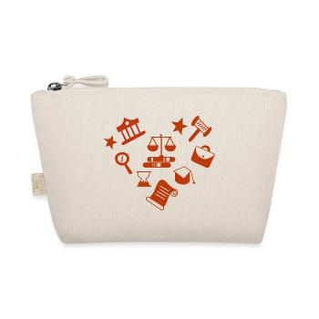 Heart - Gift for lawyer and law students - Organic Pouch - nature - Front