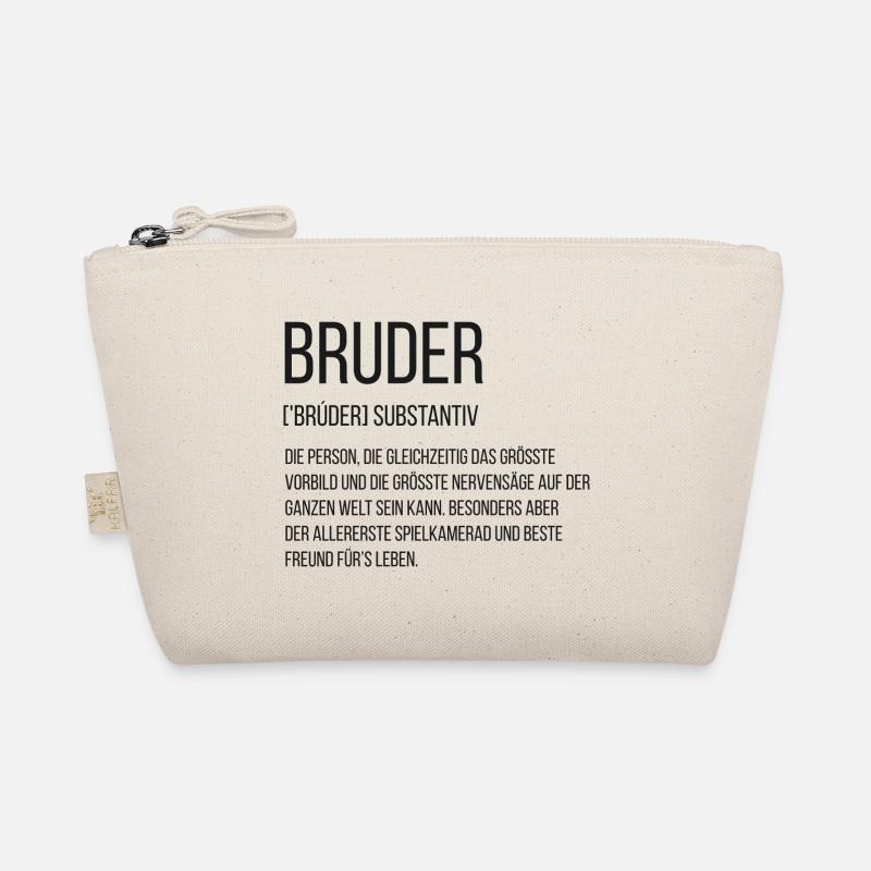 Spruchdesign - bester Bruder Bio-Täschchen