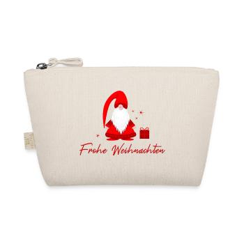 Frohe Weihnachten - Bio-Täschchen - Natur - Vorne