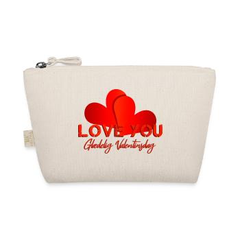Valentines day I love you - Organic Pouch - nature - Front