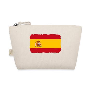 Spanien Flagge Vintage Spanische Fahne Used Look - Bio-Täschchen - Natur - Vorne