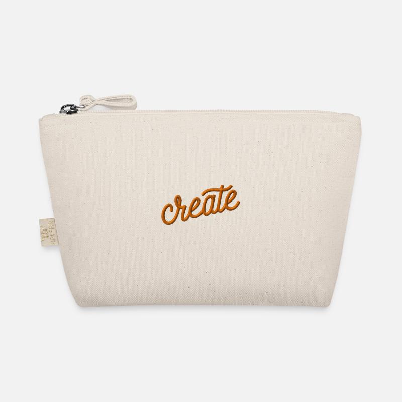 Créer un lettrage brodé - Trousse biologique - nature