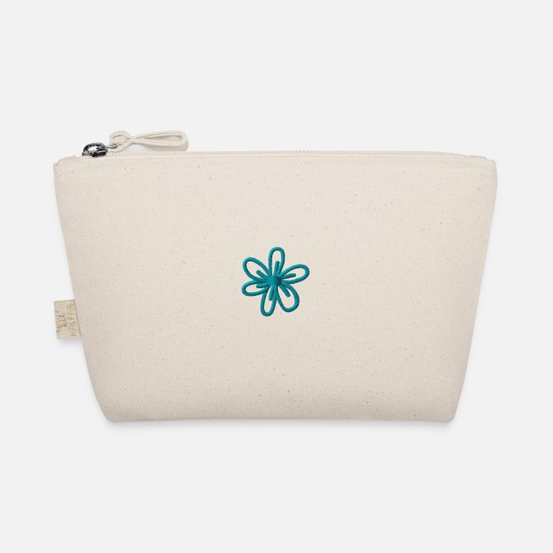 Flower embroidered Organic Pouch