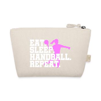 Eat Sleep Handball Handball Player Repeat - Organic Pouch - nature - Back