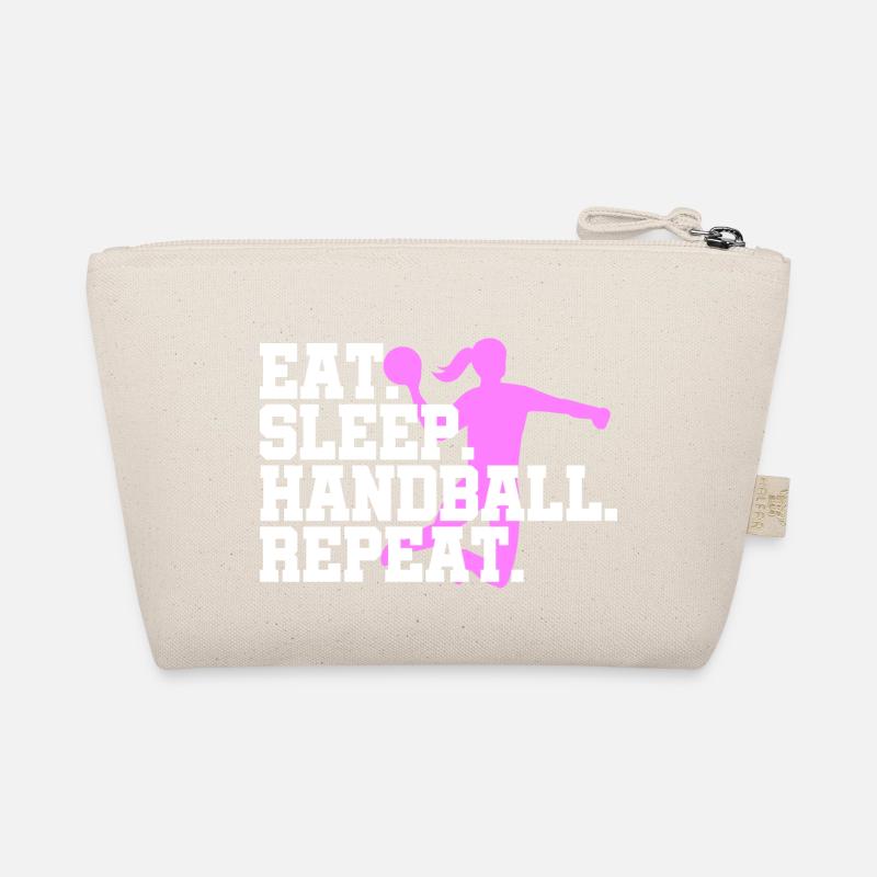 Eat Sleep Handball Handballerin Repeat - Bio-Täschchen - Natur