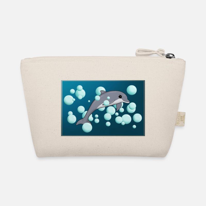 DOLPHIN AND BUBBLES Organic Pouch
