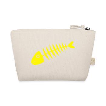 yellow fish comic fish - Organic Pouch - nature - Back