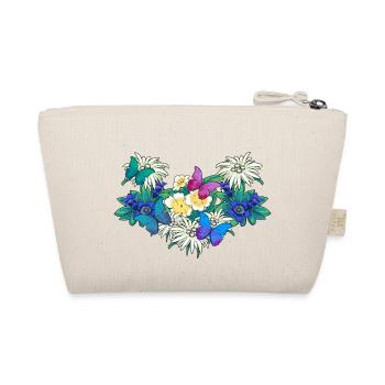 Early Spring Season Flowers Butterflies - Organic Pouch - nature - Back