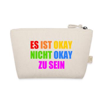 es ist okay nicht okay zu sein - Bio-Täschchen - Natur - Hinten