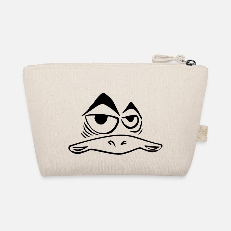 Funny weird bird Organic Pouch