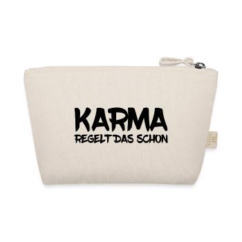 Karma regelt das schon - Bio-Täschchen - Natur - Hinten
