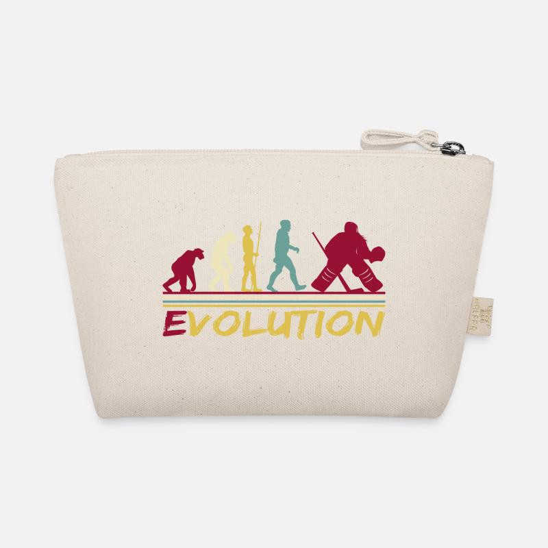 Eishockey Torwart Torhüter Evolution Vintage - Bio-Täschchen - Natur