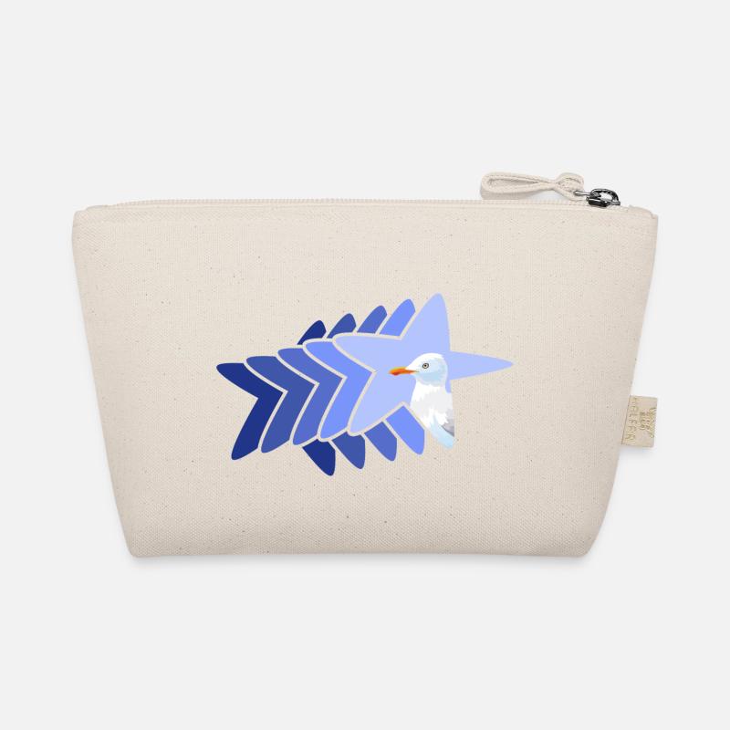 meer moin moin meerweh seestern with seagull Organic Pouch
