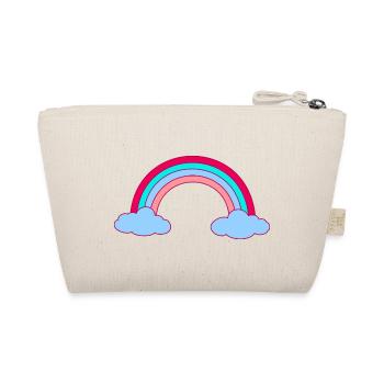 Magical Rainbow Spiritual Clouds Weather - Organic Pouch - nature - Back