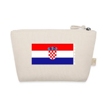 Croatia Country Flag Symbol Gift - Organic Pouch - nature - Back