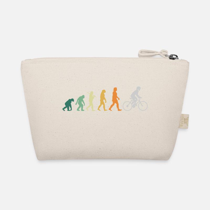 Biking - Evolution Man Retro Vintage Organic Pouch