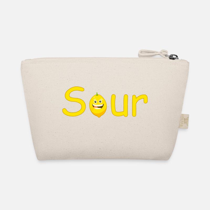 Sour lemon grinning comic Organic Pouch