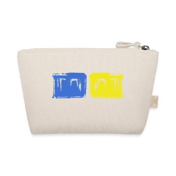 free ukraine blue yellow slava ukraini zelenskyi - Organic Pouch - nature - Back