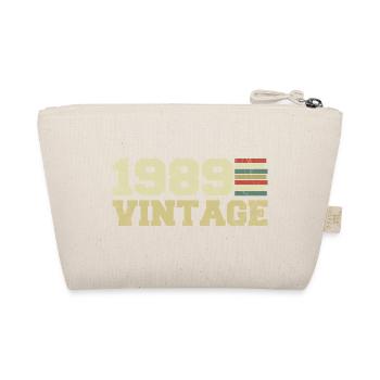 1989 Geburtstagsgeschenk 1989 Jahrgang 1989 Geschenk - Bio-Täschchen - Natur - Hinten