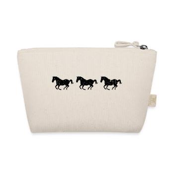 Les chevaux au galop utilisés ont un look noir - Trousse biologique - nature - Dos