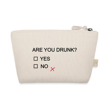 are you drunk? - Bio-Täschchen - Natur - Hinten