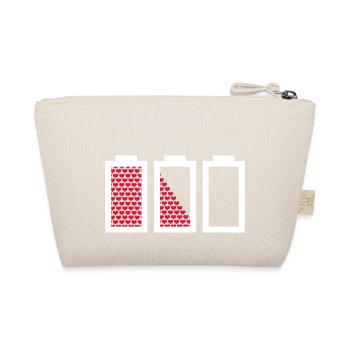 weihnachten charge your love battery - Bio-Täschchen - Natur - Hinten