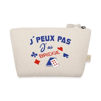 Je peux pas j´ai Bridge Bridgeur carte cadeau - Trousse biologique - nature - Dos