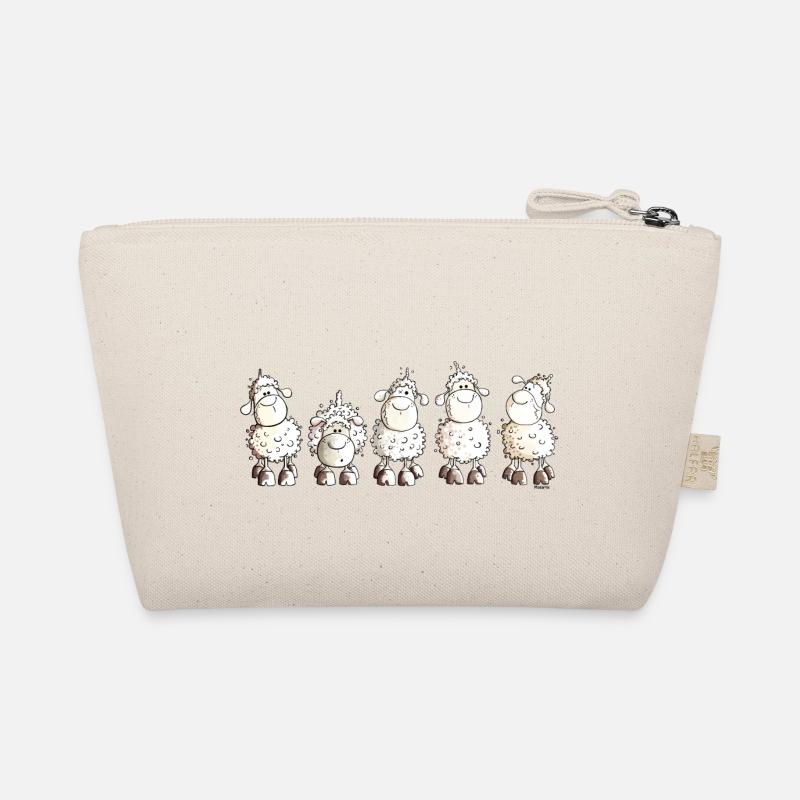 Funny White Sheep - Schaf - Bio-Täschchen - Natur