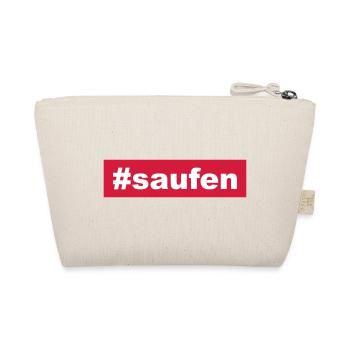 #saufen tshirt - Bio-Täschchen - Natur - Hinten