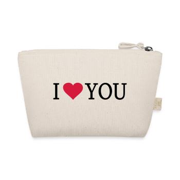 Je t'aime coeur de police - Trousse biologique - nature - Dos