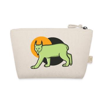 Predator lynx in the desert - Organic Pouch - nature - Back