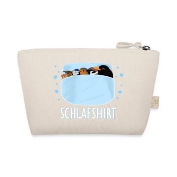 Schlafshirt Schlafanzug Pyjama Vögel kuscheln - Bio-Täschchen - Natur - Hinten