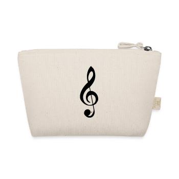 Treble clef - Organic Pouch - nature - Back