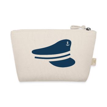 Cap maritime motif for fur seals as a gift - Organic Pouch - nature - Back