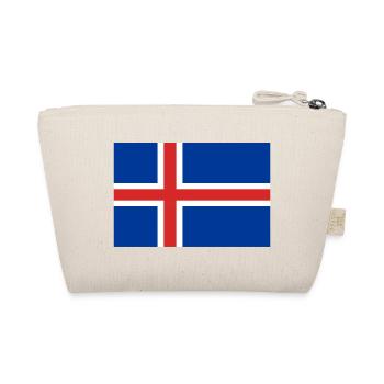 Island Flagge Fahne isländisch Reykjavik Wikinger - Bio-Täschchen - Natur - Hinten