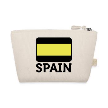Nationalflagge von Spanien - Bio-Täschchen - Natur - Hinten