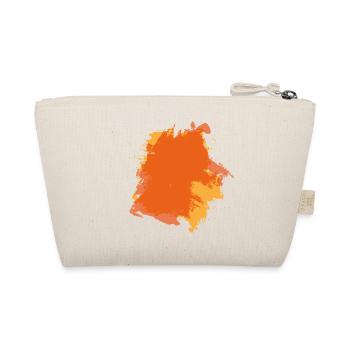 Paint blob splash painter gift colorful orange - Organic Pouch - nature - Back