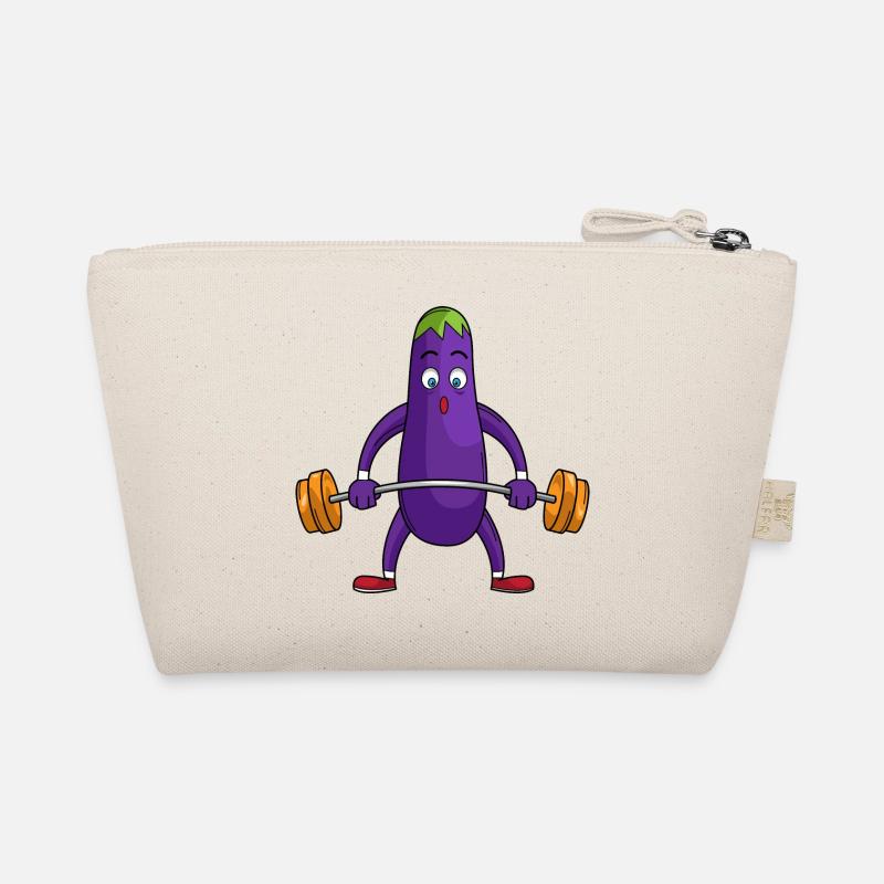 Eggplant Vegetables Healthy Gift Lifting Weights Organic Pouch