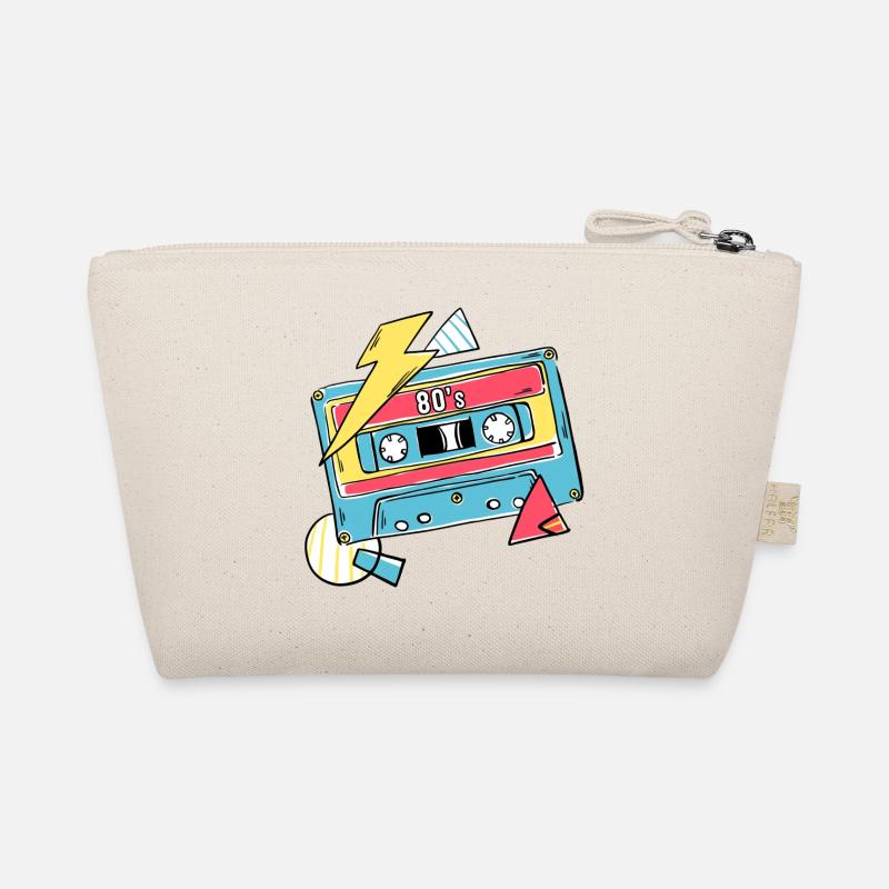 Kassette Musik 80s Geschenk Pop Style Geschenkidee Bio-Täschchen