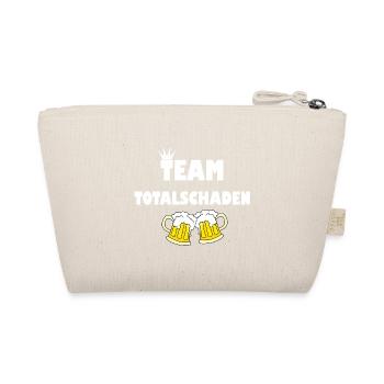 Team Totalschaden | Bier Party Alkohol Geschenk - Bio-Täschchen - Natur - Hinten