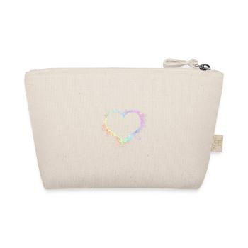 Herz Liebe Valentinstag Beziehung Symbol Geschenk - Bio-Täschchen - Natur - Hinten