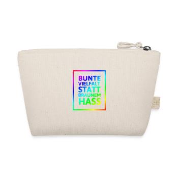 Racism Human Right Antifa Fascism Gift - Organic Pouch - nature - Back