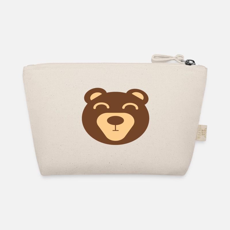Bear head bear Organic Pouch