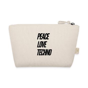 Technorave T-Shirts | Techno Musik Geschenkidee - Bio-Täschchen - Natur - Hinten