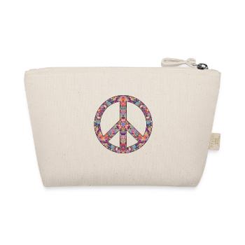 Peace Zeichen Hippie Hippies 60er Jahre Geschenke - Bio-Täschchen - Natur - Hinten