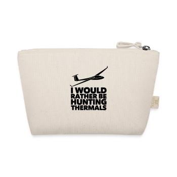 Glider Gliding Gliding Gift Idea - Organic Pouch - nature - Back