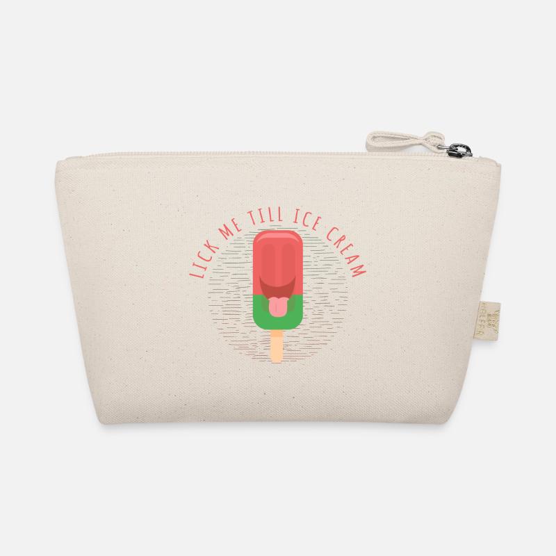 Lick me till Ice Cream! Eis am Stiel Geschenk - Bio-Täschchen - Natur